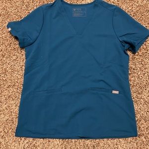 Caribbean Blue FIGS Top- M